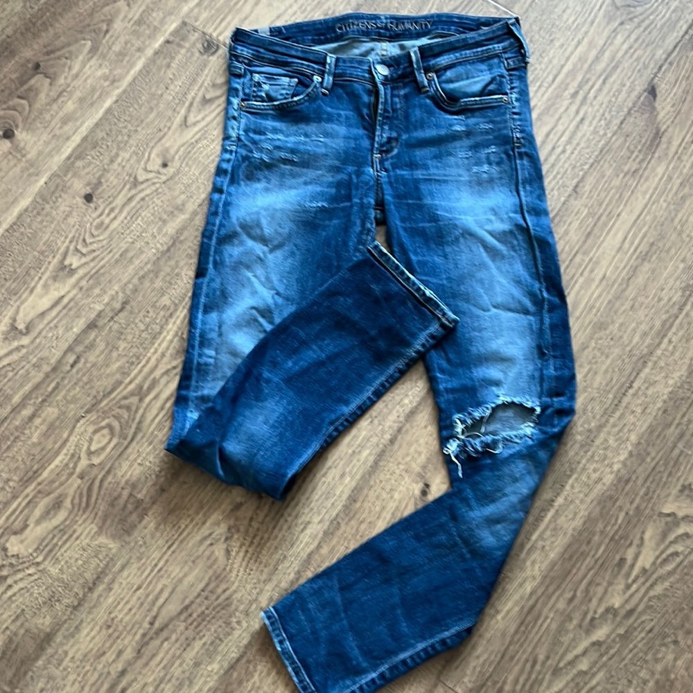 Citizens of Humanity distress skinny jeans